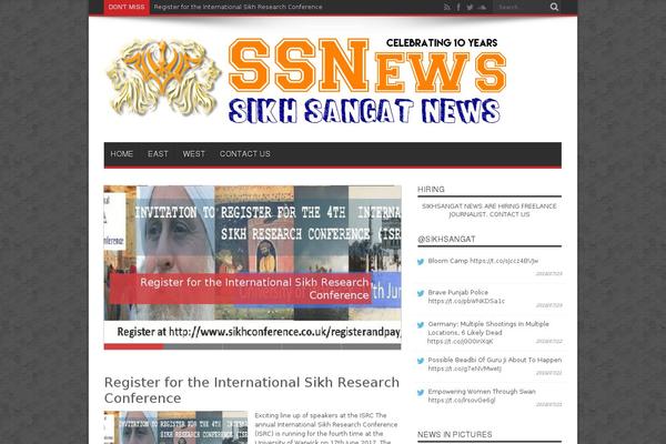 Jarida theme site design template sample