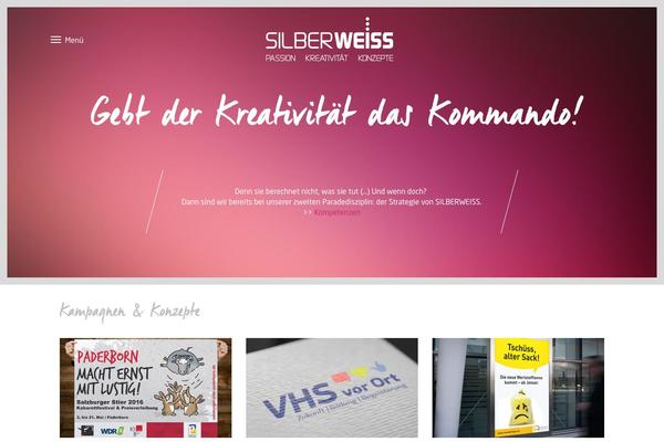 silberweiss theme websites examples