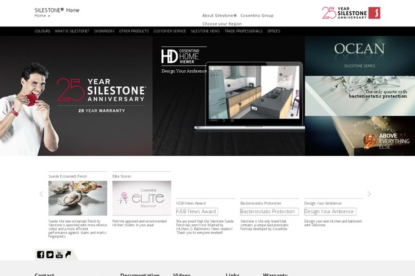 silestone.com.sg site used Silestone