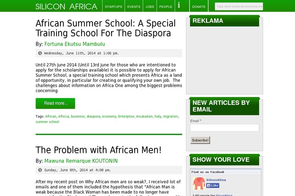 siliconafrica.com site used Simple-news