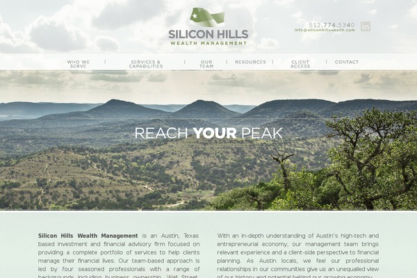siliconhillswealth.com site used Thesis 1.8.5