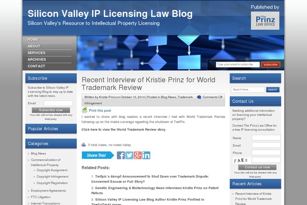 siliconvalleyiplicensinglaw.com site used Siliconevalley