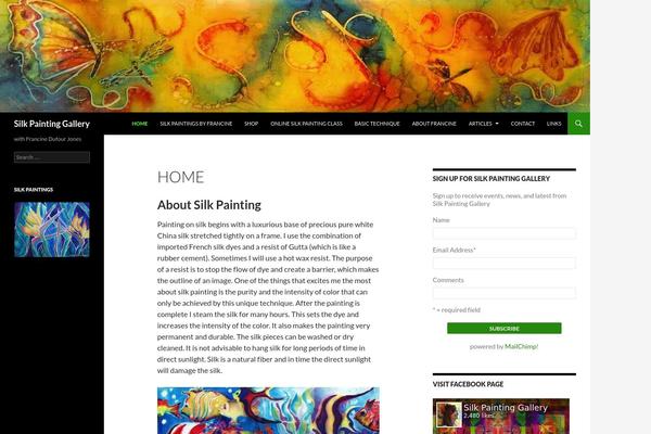 Twenty Fourteen theme site design template sample