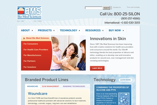 Bms theme site design template sample
