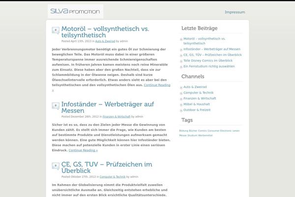 WordPress website example screenshot