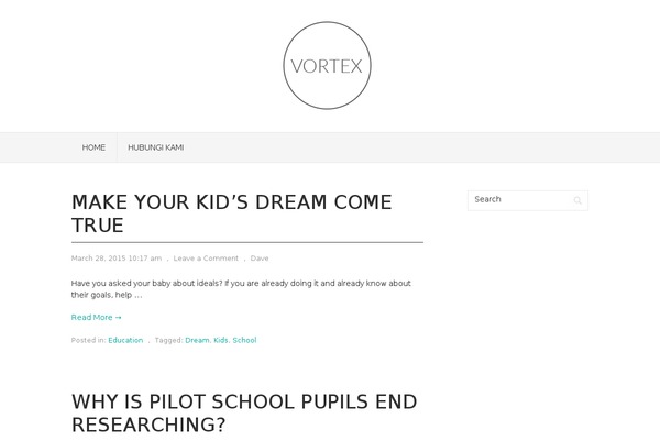 WordPress website example screenshot