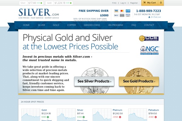 silver.com site used Shared