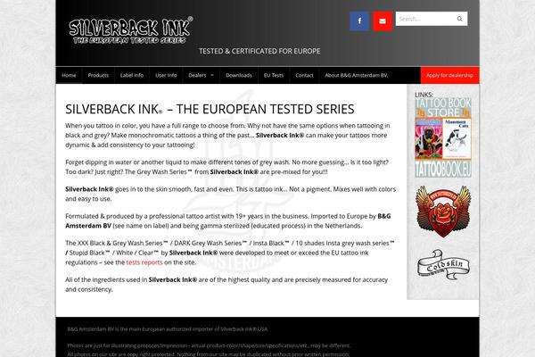 silverbackink.eu site used SilverBack