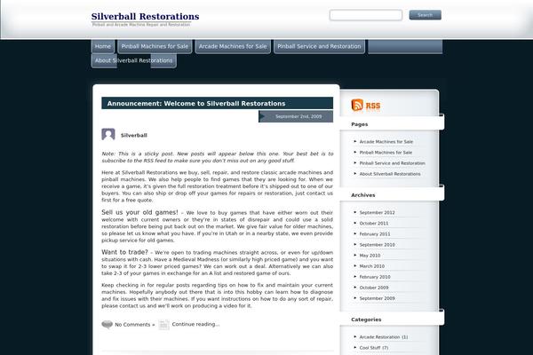 WordPress website example screenshot