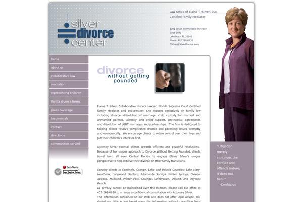 silverdivorce.com site used Sitepro