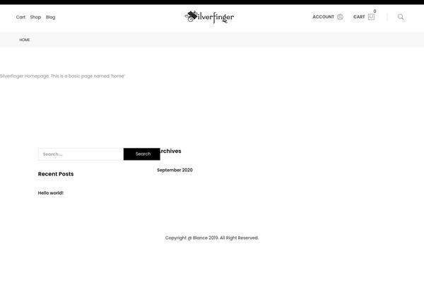 silverfinger.com site used Blance