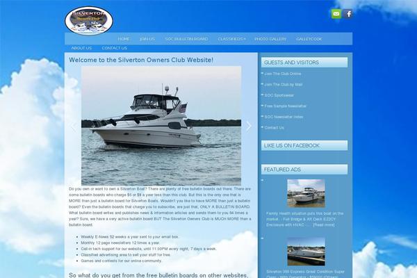 Boating theme site design template sample
