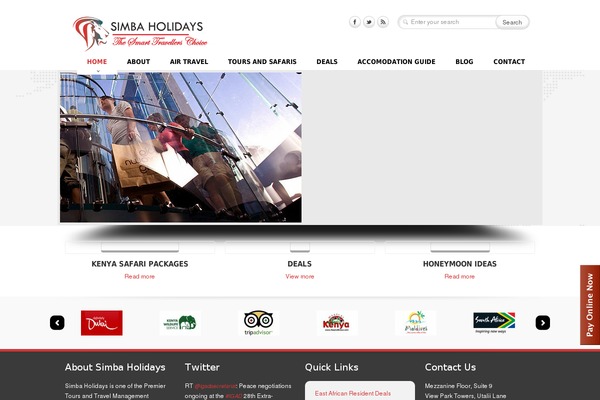 simbaholidays.com site used Simba