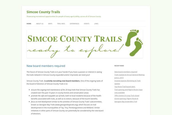 Twenty Twelve theme site design template sample