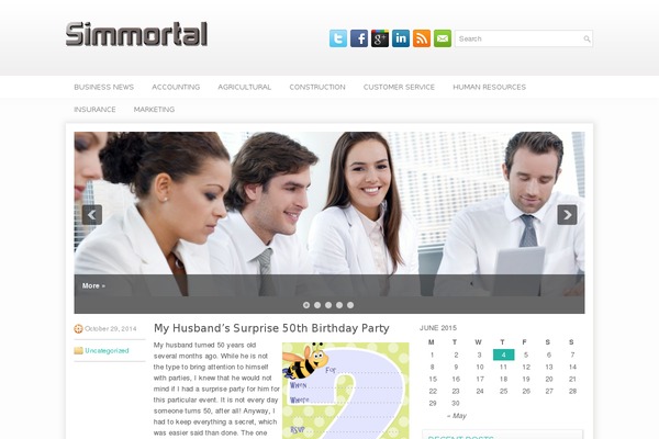 simmortal.com site used Localbiz