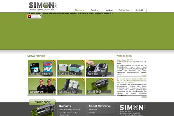 simon-arc.de site used Simonarc