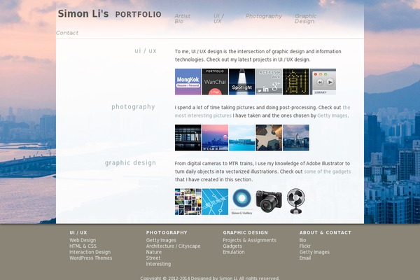 simon-li.com site used Portfolio-2021