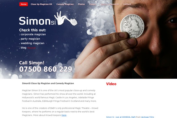 simon-show.com site used Simon