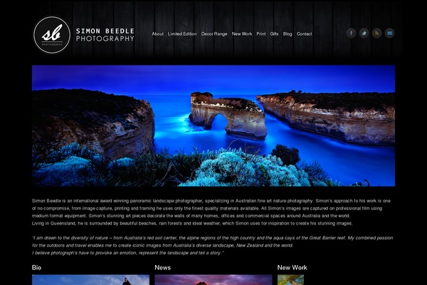 Site using Easing Slider plugin