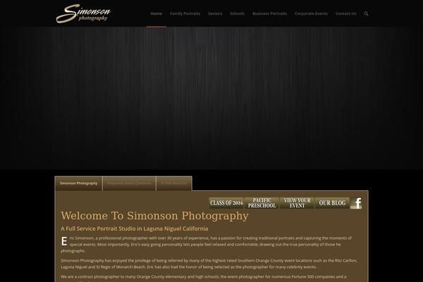 Enfold theme site design template sample