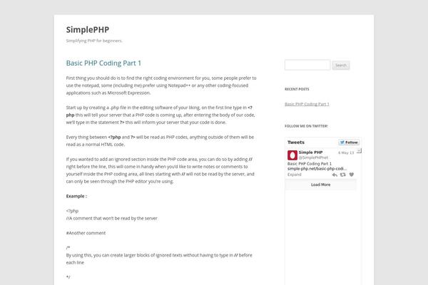 Twenty Twelve theme site design template sample