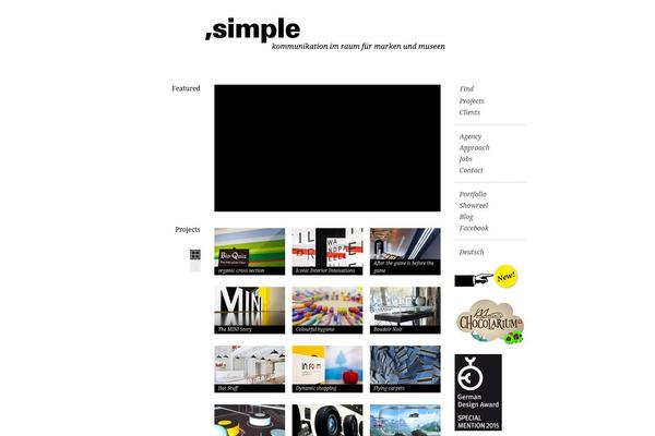 Simple theme site design template sample