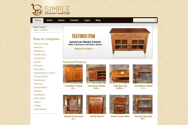 Storefront theme site design template sample
