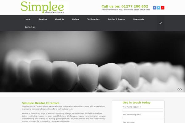 Vantage theme site design template sample