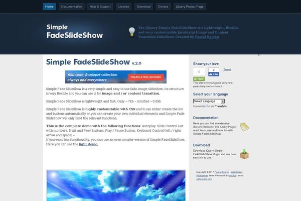 simplefadeslideshow.com site used Simplefadeslideshow_com