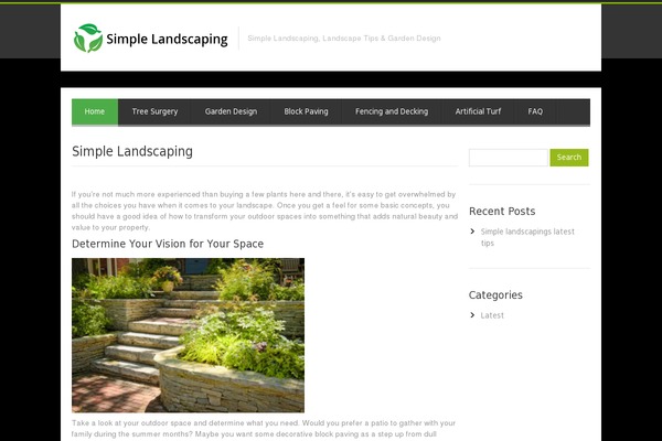 simplelandscaping.co.uk site used Clearness
