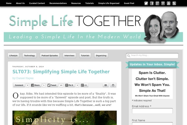 simplelifetogether.com site used Get Noticed