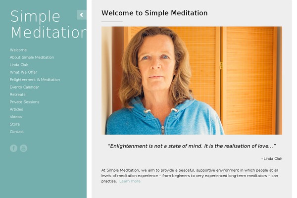 simplemeditation.net site used Lifestyle Pro