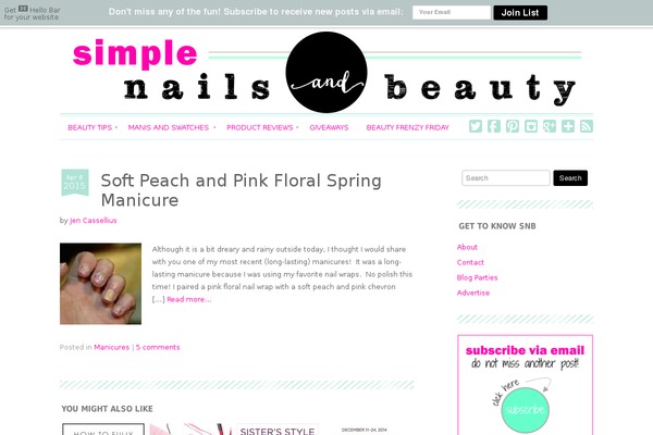 Chamomile theme site design template sample