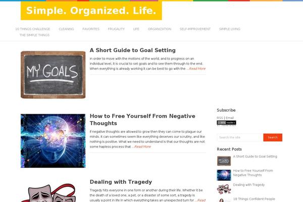 simpleorganizedlife.com site used Simple-organized-life