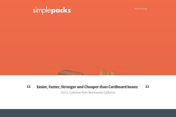 simplepacks.com site used Nimble