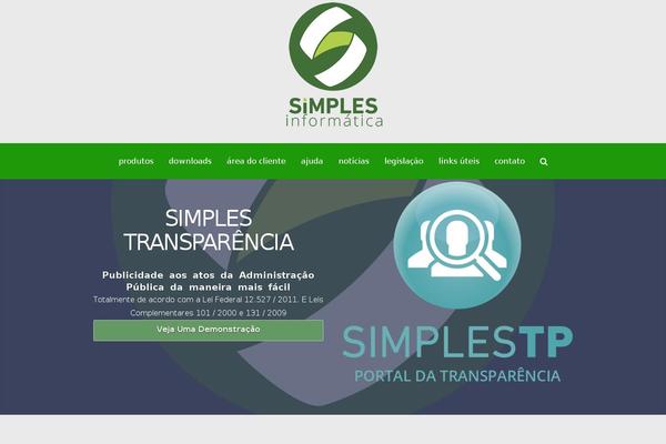 simplesinformatica.com site used X | The Theme