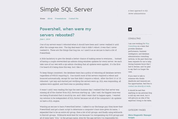 WordPress website example screenshot