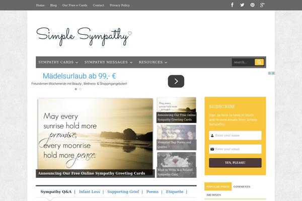 WordPress website example screenshot
