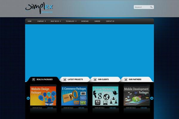 simpleX theme site design template sample