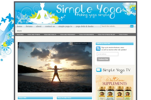 simpleyogaposes.com site used Lifestyle 1.0
