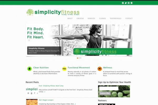simplicityfitness.com site used Cleancreative-theme