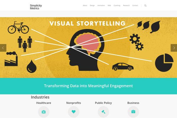 Salient theme site design template sample