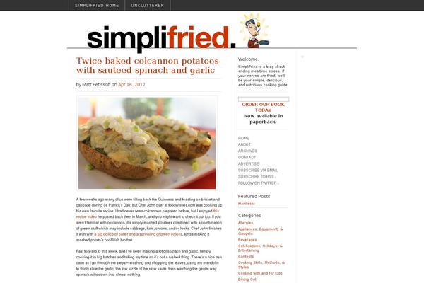 simplifried.com site used Bogart