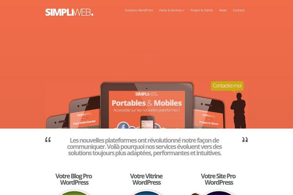 simpliweb.fr site used Simpliweb