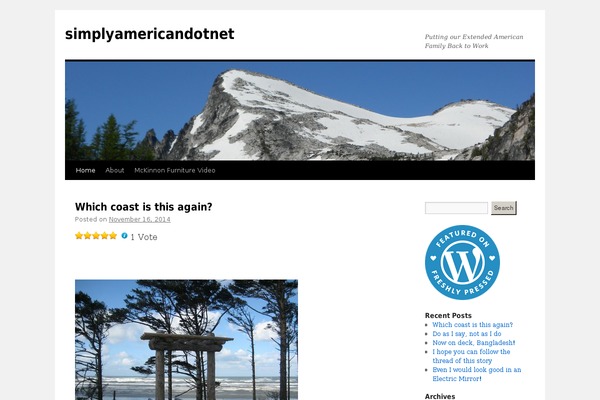 WordPress website example screenshot