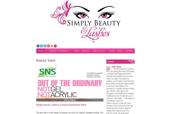 simplybeautylashes.com.au site used Simplybeautylashes