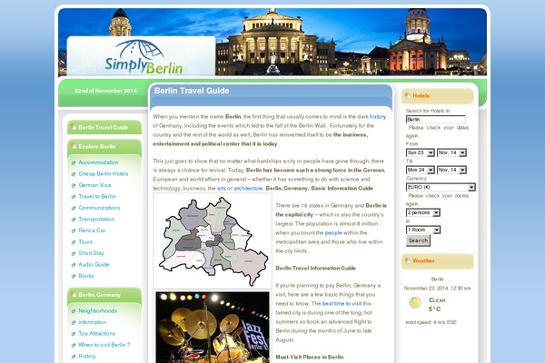 simplyberlin.org site used Simplytravel