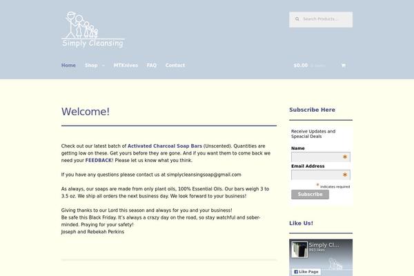 Storefront theme site design template sample