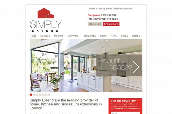 simplyextend.co.uk site used Simplyloft