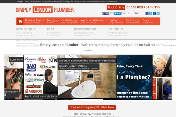 Plumbers theme site design template sample